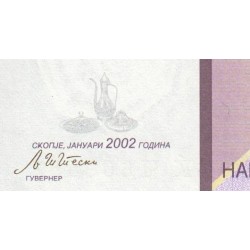 Macédoine - Pick 16d - 100 denars - Série Ќ Ч - 01/2002 - Etat : NEUF
