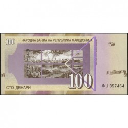 Macédoine - Pick 16k - 100 denars - Série Ф J - 12/2013 - Etat : NEUF