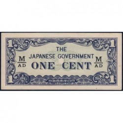 Malaisie Britannique - Pick M 1b - 1 cent - Série M/AD - 1942 - Etat : NEUF