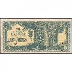Malaisie Britannique - Pick M 7c - 10 dollars - Série MP - 1942 - Etat : TB