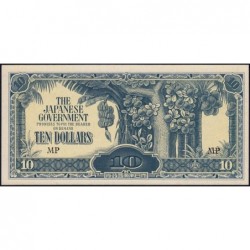 Malaisie Britannique - Pick M 7c - 10 dollars - Série MP - 1942 - Etat : SPL+