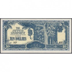 Malaisie Britannique - Pick M 7c - 10 dollars - Série MP - 1942 - Etat : SUP
