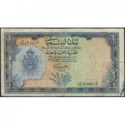 Libye - Pick 25 - 1 libyan pound - Série 4C/22 - 05/02/1963 - Etat : TB