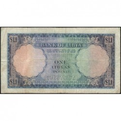 Libye - Pick 25 - 1 libyan pound - Série 4C/22 - 05/02/1963 - Etat : TB