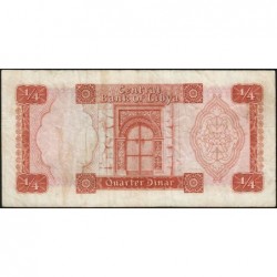 Libye - Pick 33b - 1/4 dinar - Série 1E/12 - 1972 - Etat : TB