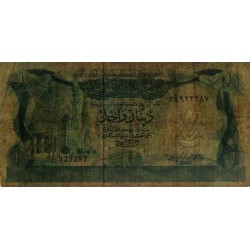 Libye - Pick 44a - 1 dinar - Série 2C/22 - 1980 - Etat : TB
