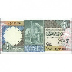 Libye - Pick 52 - 1/4 dinar - Série 4 E/2 - 1990 - Etat : NEUF