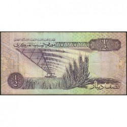 Libye - Pick 58b - 1/2 dinar - Série 4D/17 - 1991 - Etat : TB-