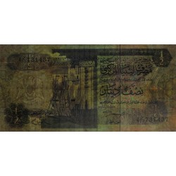 Libye - Pick 58b - 1/2 dinar - Série 4D/17 - 1991 - Etat : TB-