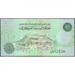 Libye - Pick 61a - 10 dinars - Série 4A/118 - 1991 - Etat : SUP+