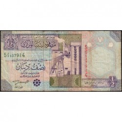 Libye - Pick 63 - 1/2 dinar - Série 5 D/9 - 2002 - Etat : TB-