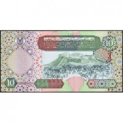 Libye - Pick 66 - 10 dinars - Série 5A/96 - 2002 - Etat : TTB+