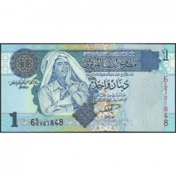 Libye - Pick 68a - 1 dinar - Série ‭6 ج/5 - 2004 - Etat : NEUF