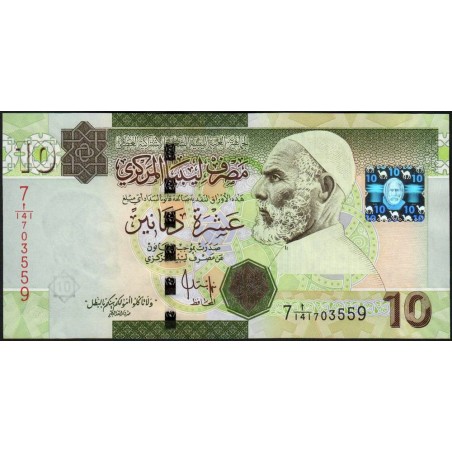 Libye - Pick 73 - 10 dinars - Série 7A/141- 2009 - Etat : NEUF