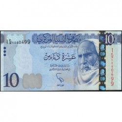 Libye - Pick 82 - 10 dinars - Série 1C/9 - 2015 - Etat : NEUF