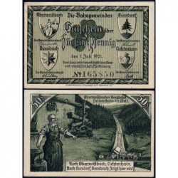 Allemagne - Notgeld - Oberweissbach - 50 pfennig - 01/07/1921 - Etat : NEUF