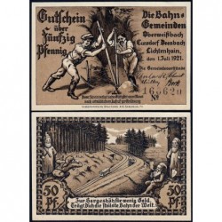 Allemagne - Notgeld - Oberweissbach - 50 pfennig - 01/07/1921 - Etat : NEUF