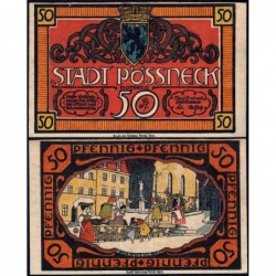 Allemagne - Notgeld - Pössneck - 50 pfennig - 1921 - Etat : SUP