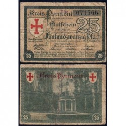 Allemagne - Notgeld - Pyrmont (Bad-Pyrmont) - 25 pfennig - 15/06/1919 - Etat : B+