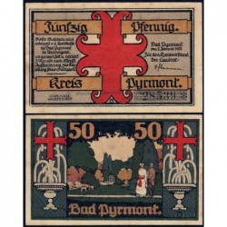 Allemagne - Notgeld - Pyrmont (Bad-Pyrmont) - 50 pfennig - Type 1 - 02/02/1921 - Etat : TTB+