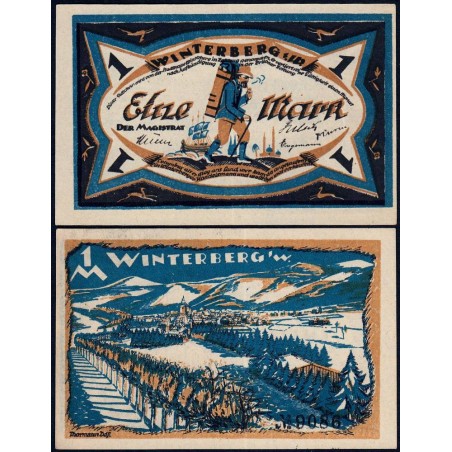 Allemagne - Notgeld - Winterberg - 1 mark - 1921 - Etat : NEUF