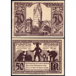 Allemagne - Notgeld - Paderbron - 50 pfennig - 10/11/1921 - Etat : SPL