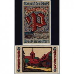 Allemagne - Notgeld - Preetz - 50 pfennig - Lettre P - 04/1921 - Etat : NEUF