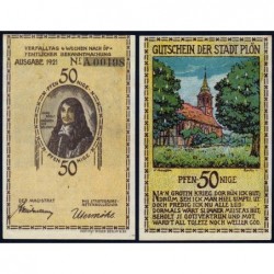 Allemagne - Notgeld - Plön - 50 pfennige - Série A - 1921 - Etat : SPL