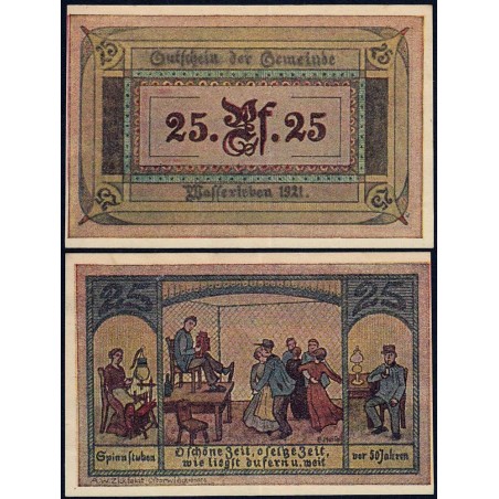 Allemagne - Notgeld - Wasserleben - 25 pfennig - 1921 - Etat : pr.NEUF