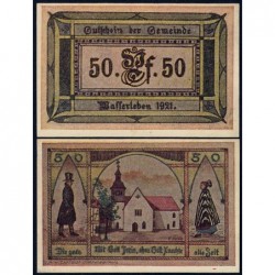 Allemagne - Notgeld - Wasserleben - 50 pfennig - 1921 - Etat : pr.NEUF