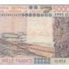 Mali - Pick 407Dk - 5'000 francs - Série O.014 - 1992 - Etat : TB-