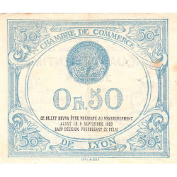 Lyon - Pirot 77-3 - 50 centimes - Sans série - 09/09/1915 - Etat : TTB