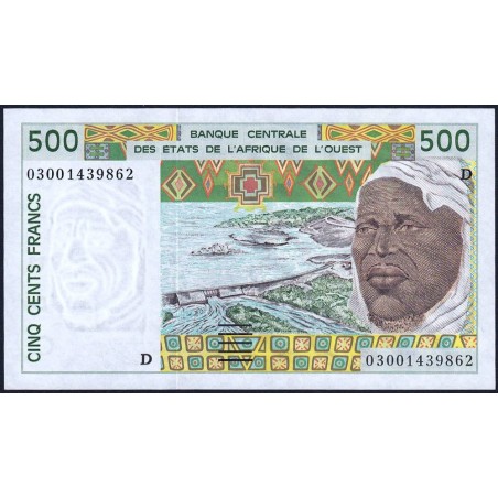 Mali - Pick 410Dn - 500 francs - 2003 - Etat : pr.NEUF