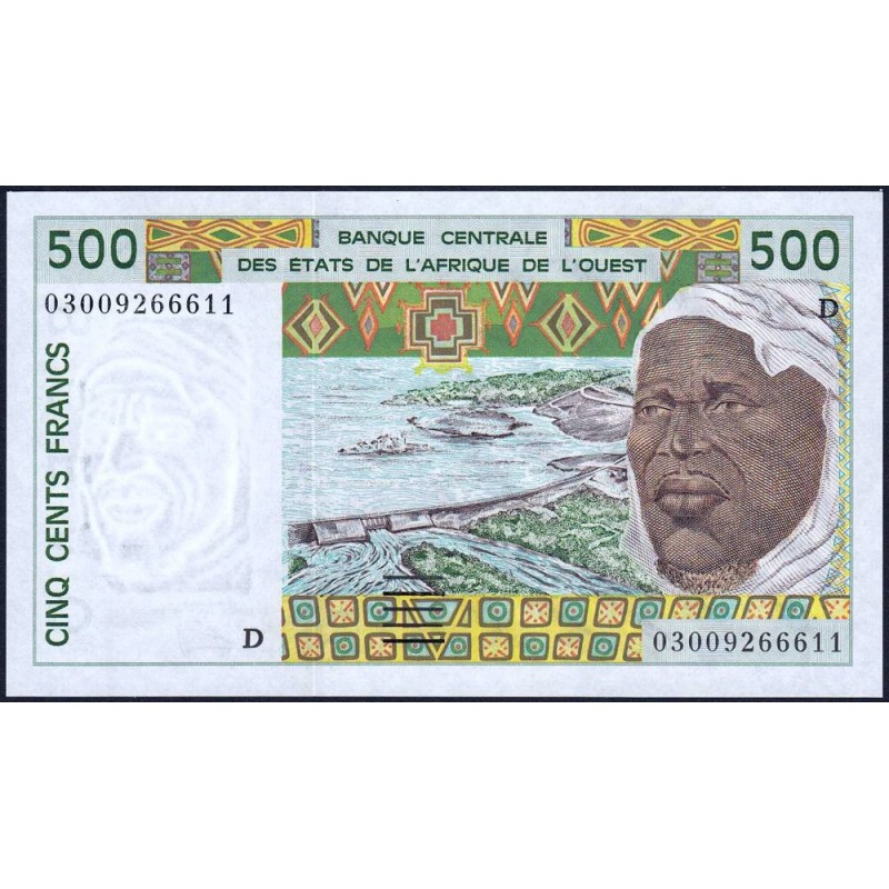 Mali - Pick 410Dn - 500 francs - 2003 - Etat : NEUF