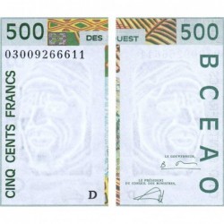 Mali - Pick 410Dn - 500 francs - 2003 - Etat : NEUF