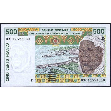Mali - Pick 410Dn - 500 francs - 2003 - Etat : SPL