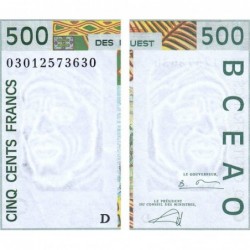 Mali - Pick 410Dn - 500 francs - 2003 - Etat : SPL