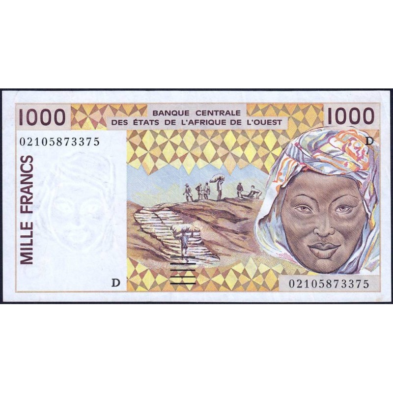 Mali - Pick 411Dl - 1'000 francs - 2002 - Etat : TTB+