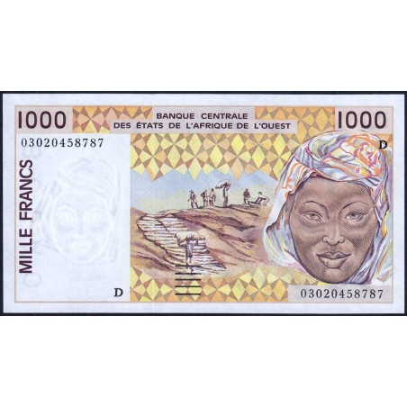 Mali - Pick 411Dm - 1'000 francs - 2003 - Etat : NEUF