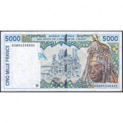 Mali - Pick 413Dl - 5'000 francs - 2003 - Etat : TTB