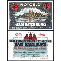Allemagne - Notgeld - Ratzeburg - 25 pfennig - 1921 - Etat : SUP+
