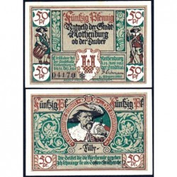 Allemagne - Notgeld - Rothenburg-ob-der-Taubel - 50 pfennig - Série III - 24/06/1921 - Etat : SPL+