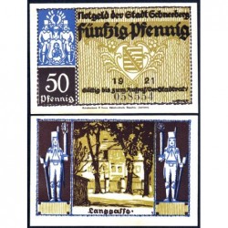 Allemagne - Notgeld - Schneeberg - 50 pfennig - Type 1 - 1921 - Etat : NEUF