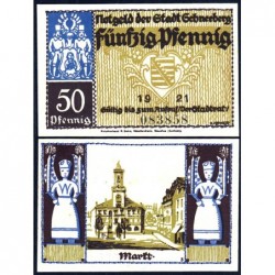Allemagne - Notgeld - Schneeberg - 50 pfennig - Type 5 - 1921 - Etat : SPL+
