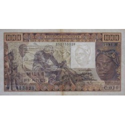 Niger - Pick 607Hf - 1'000 francs - Série C.011 - 1985 - Etat : TTB