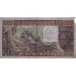 Niger - Pick 607Hg - 1'000 francs - Série Z.013 - 1985 - Etat : TB-