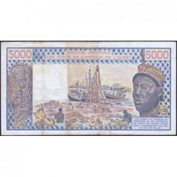 Niger - Pick 608Hk - 5'000 francs - Série E.8 - 1986 - Etat : TB