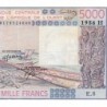 Niger - Pick 608Hk - 5'000 francs - Série E.8 - 1986 - Etat : TB