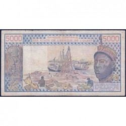 Niger - Pick 608Hm - 5'000 francs - Série H.012 - 1990 - Etat : TB-