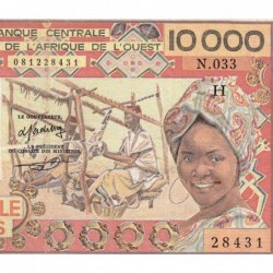 Niger - Pick 609Hd_2 - 10'000 francs - Série N.033 - Sans date (1988) - Etat : TB